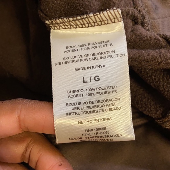 Habit brown and pink cedar branch hooded jackets - Picture 11 of 12